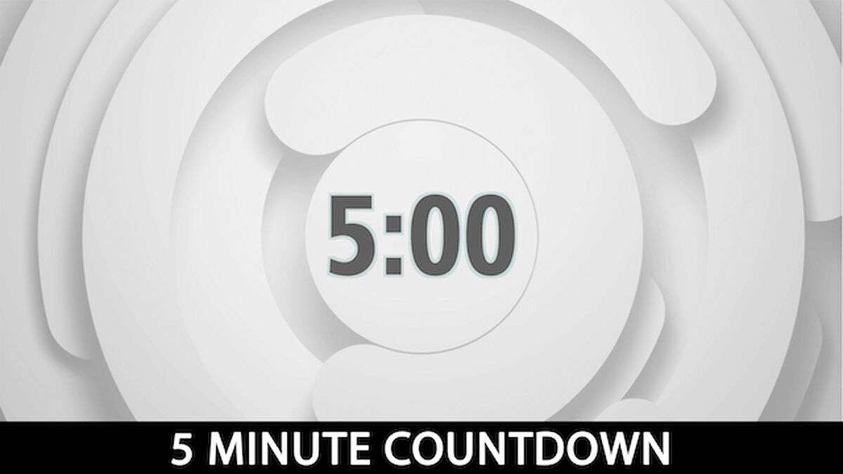 Circle 5 Minute Countdown Timer image number null